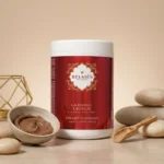 Ghassoul crémeux texture onctueuse argan lait de chamelle vue rapprochée – Belmés Profissional hammam spa