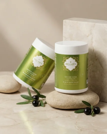 Savon noir à l'olive 100% végétal pâte olive hammam professionnel – Belmés Profissional spa hôtel Maroc