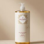 Flacon huile de massage à l'argan Belmés Profissional avec pompe – huile dorée tous types de peau soin corps naturel
